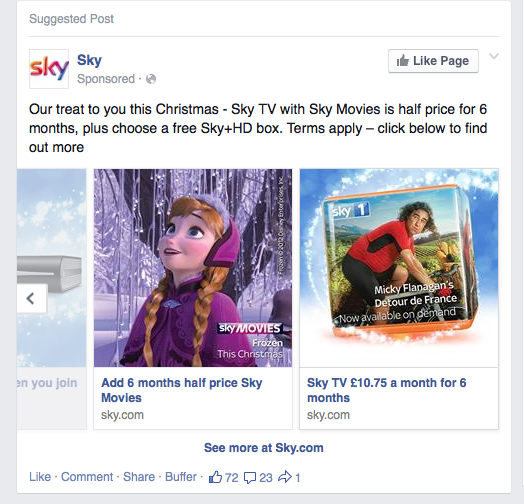 Sky carousel ad Sky carousel ad